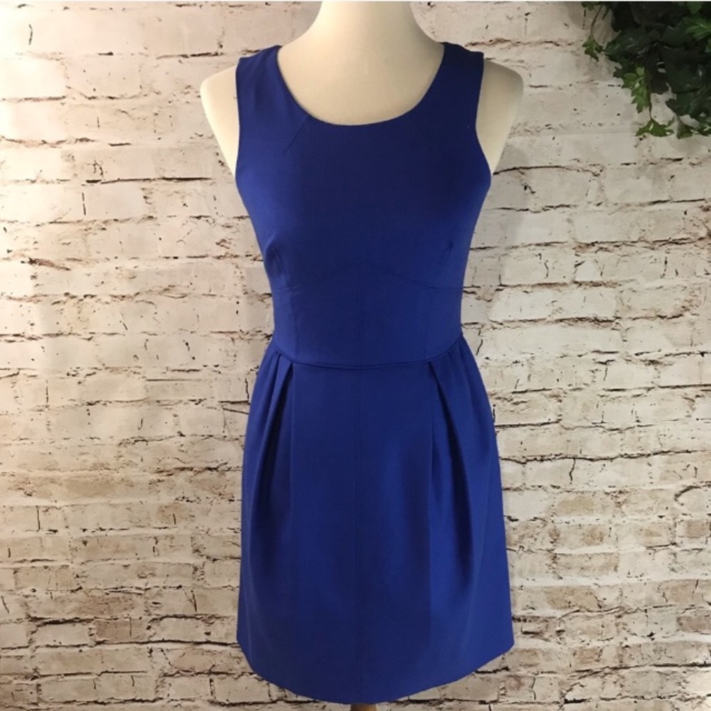 J. Crew Black Label Blue Dress, size 2